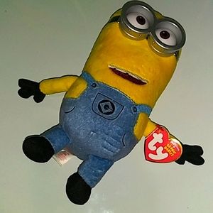 2017 ty original beanie baby "Tim" minion
